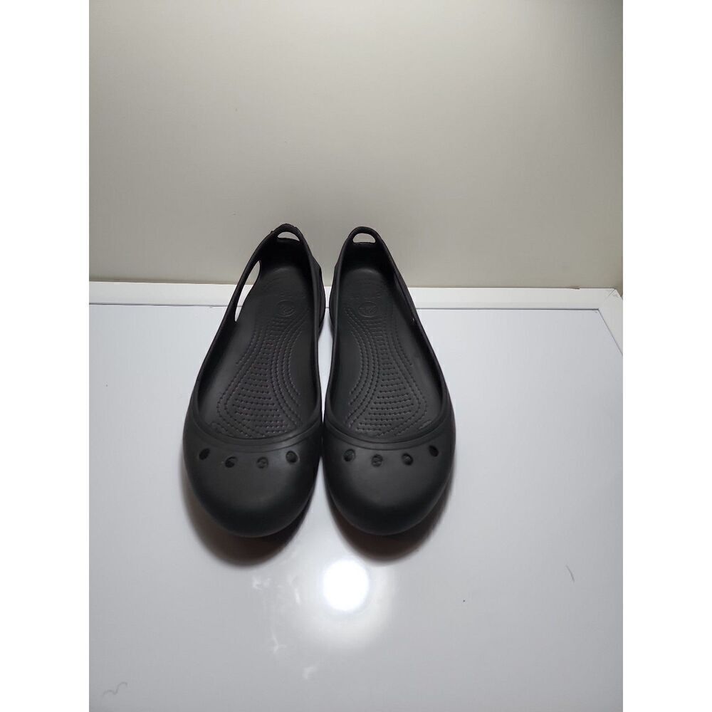 Crocs Black flats Size 8